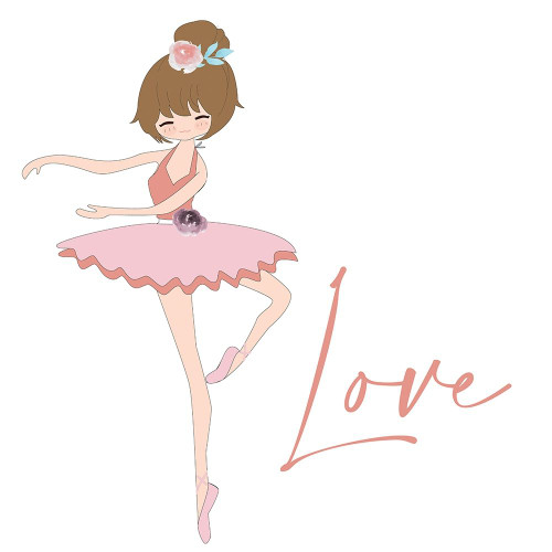 Dance Dream Love 3 Poster Print by Kimberly Allen # KASQ2091C