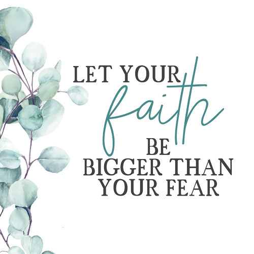 Your Faith Floral v2 Poster Print by Kimberly Allen # KASQ2116A