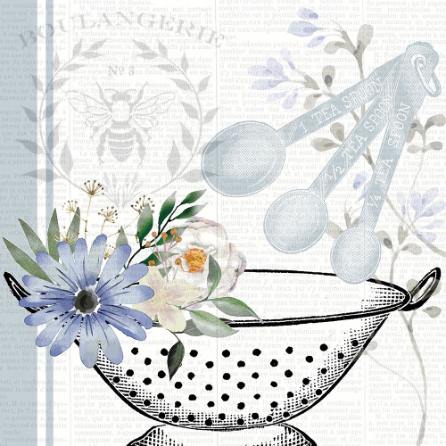 Kitchen Floral 1 Poster Print by Kimberly Allen # KASQ2073A