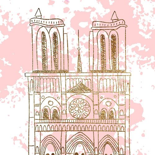 Mon Amour 6 Square v2 Poster Print by Kimberly Allen # KASQ1946J