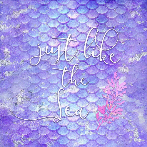 Like the Sea B Poster Print by Kimberly Allen # KASQ1977B
