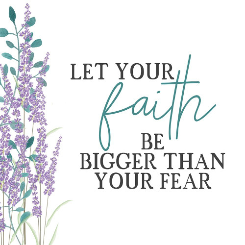 Your Faith Floral Poster Print by Kimberly Allen # KASQ1965B