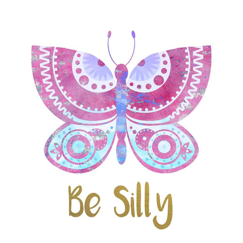 Be Happy Butterfly 2 Poster Print by Kimberly Allen # KASQ1968B