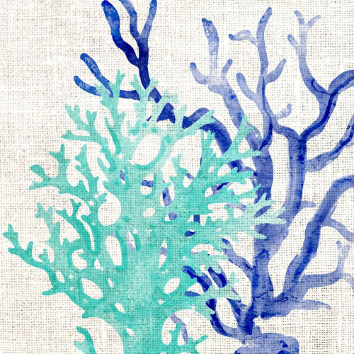 Linen Coral 2 Poster Print by Allen Kimberly # KASQ1928B