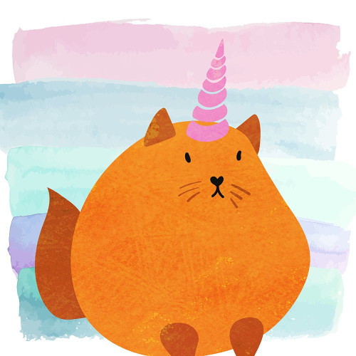 Kittyhorn Ombre 3 Poster Print by Allen Kimberly # KASQ1885C
