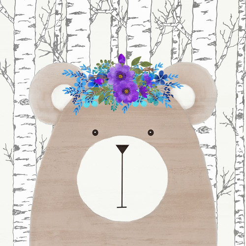 Woodland Animals 1 Poster Print by Allen Kimberly # KASQ1836A