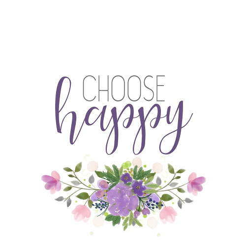 Choose Happy Poster Print by Allen Kimberly # KASQ1786A