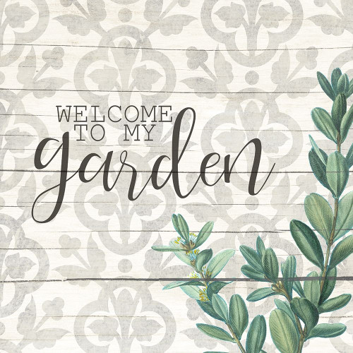 Welcome to My Garden Sprig Poster Print by Allen Kimberly # KASQ1762A