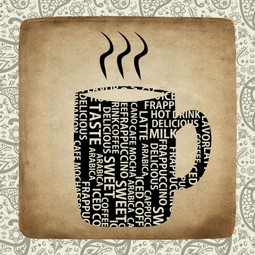 Coffee Paisley 1 Poster Print by Allen Kimberly # KASQ1765A