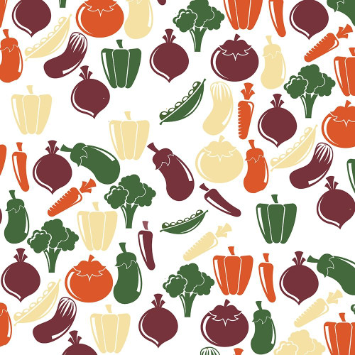 Veggie Pattern 2 Poster Print by Allen Kimberly # KASQ1712