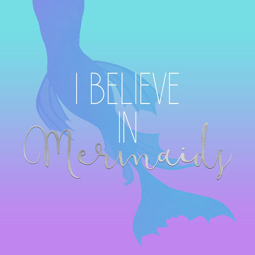 Mermaids 4 Silver Poster Print by Kimberly Allen # KASQ1743C2