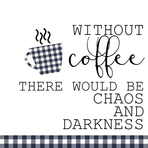 Without Coffee Poster Print by Allen Kimberly # KASQ1598B3