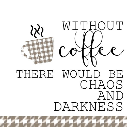 Without Coffee Poster Print by Allen Kimberly # KASQ1598B2
