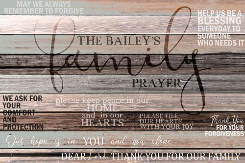 Family Prayer Poster Print by Allen Kimberly # KARC1932A