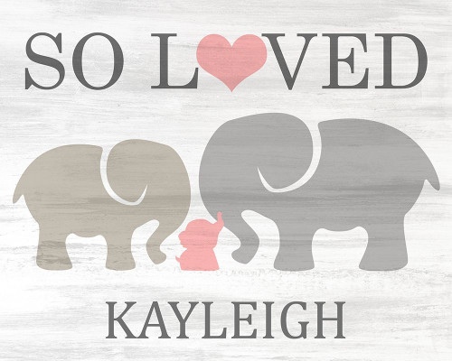 So Loved Pink Poster Print by Allen Kimberly # KARC1928B