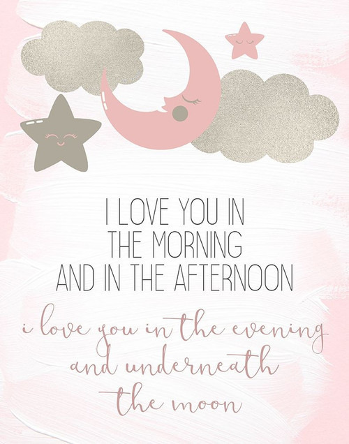 I Love You In Pink Poster Print by Allen Kimberly # KARC1844B
