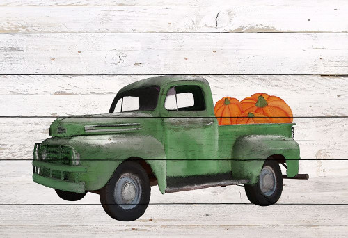 Pumpkin Truck Poster Print by Allen Kimberly # KARC1819A