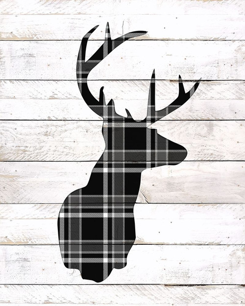 Reindeer Silhouette Poster Print by Allen Kimberly # KARC1824C