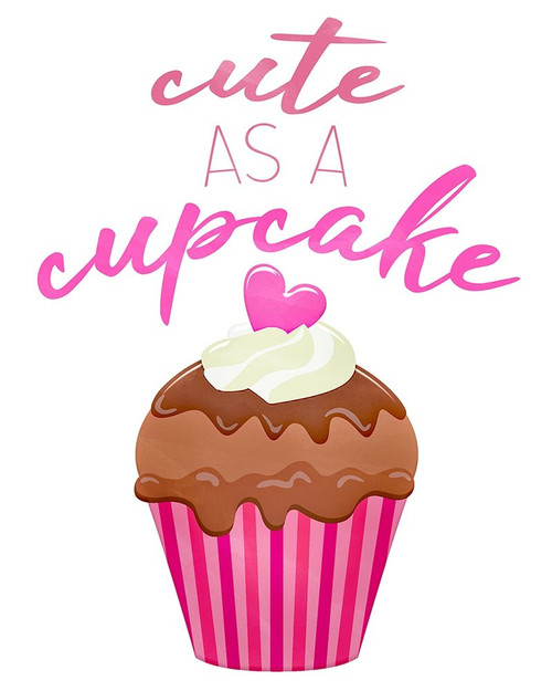 Cute as a Cupcake Poster Print by Allen Kimberly # KARC1812B Cute as a Cupcake Poster Print by Allen Kimberly # KARC1812B