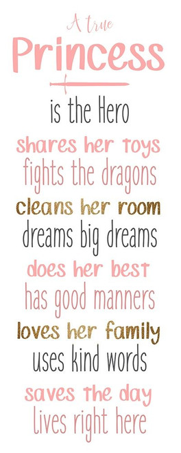 A True Princess 1 Poster Print by Kimberly Allen # KARN345A