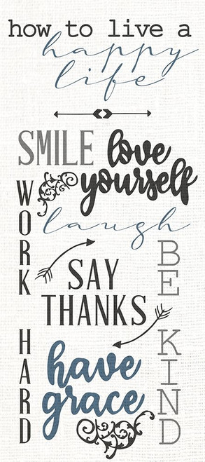 Happy Life Poster Print by Kimberly Allen # KARN373A