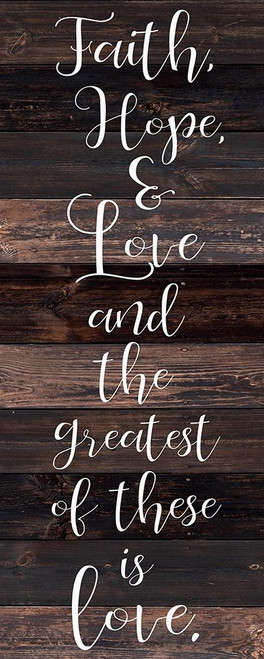 Faith Hope Love Poster Print by Allen Kimberly # KAPL433B