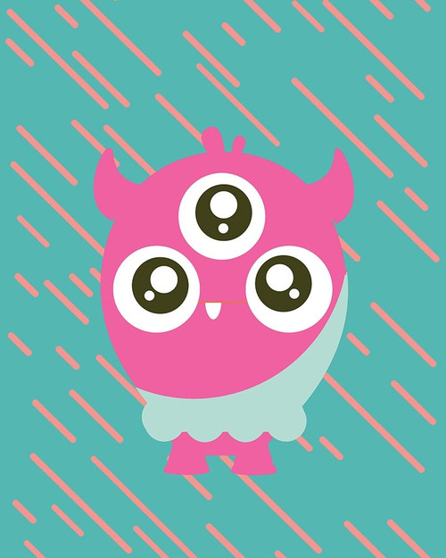 Little Monster 2 Poster Print by Kimberly Allen # KARC2095A