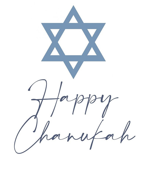 Happy Chanukah Poster Print by Kimberly Allen # KARC2024A