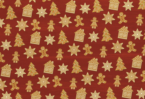 Gingerbread Christmas Poster Print by Allen Kimberly # KARC1676C