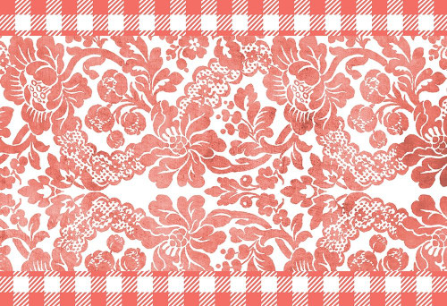 Gingham Floral Poster Print by Allen Kimberly # KARC1657A