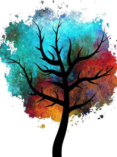 Colored Tree Poster Print by Jamie Phillip # JRV247A