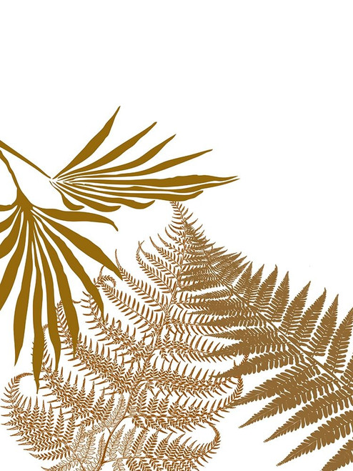 Gold Fern 2 Poster Print by Jamie Phillip # JRV217B