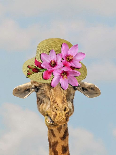 Giraffe Floral 2 Poster Print by Jamie Phillip # JRV17B