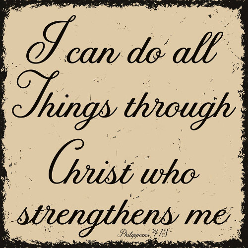 I Can Do All Things Poster Print by Jamie Phillip # JS325D