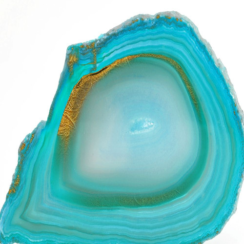 Aqua Gold Poster Print by Jamie Phillip # JS269A