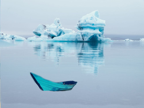 Boat On Ice Poster Print by Jamie Phillip # JRH140A