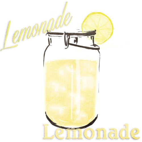 Lemonade Jar Poster Print by Jace Grey # JGSQ1071B