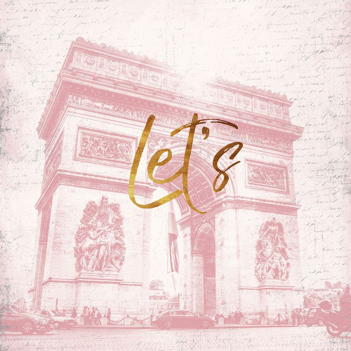 Paris Lets Poster Print by Jace Grey # JGSQ1082A