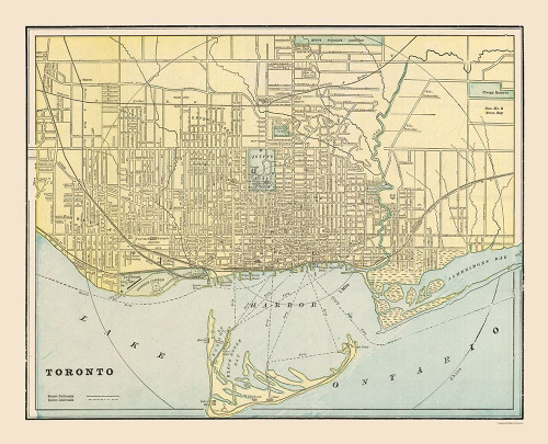 Toronto - Cram 1892 Poster Print by Unknown Unknown # ITTO0004