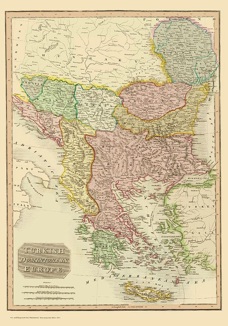 Europe Turkey - Thomson 1815 Poster Print by Thomson Thomson # ITTU0005