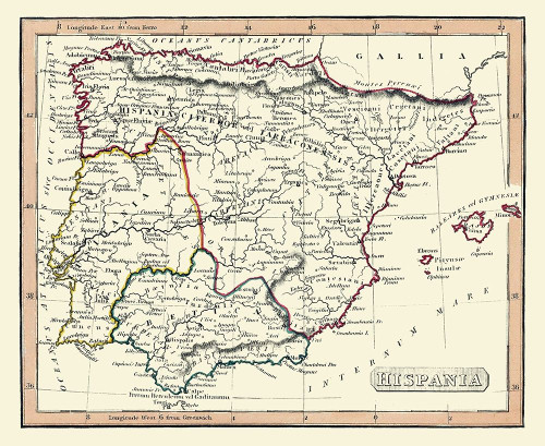 Ancient Spain - Fenner 1830 Poster Print by Fenner Fenner # ITSP0372