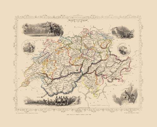 Switzerland - Tallis 1851 Poster Print by Tallis Tallis # ITSW0025