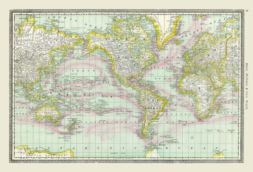 World - Rand McNally Poster Print by Rand McNally Rand McNally # ITWO0136