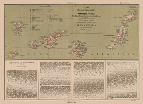 Canary Islands Spain - Valverde 1880 Poster Print by Valverde Valverde # ITSP0233