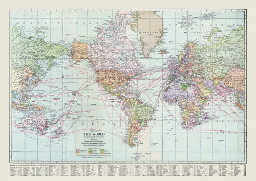 World - Reynold 1921 Poster Print by Reynold Reynold # ITWO0069