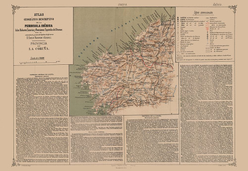 A Coruna Province Spain - Valverde 1880 Poster Print by Valverde Valverde # ITSP0200
