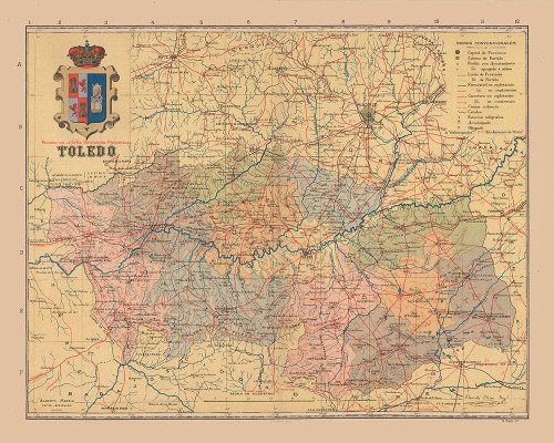 Toledo Spain Europe - Martin 1911 Poster Print by Martin Martin # ITSP0147
