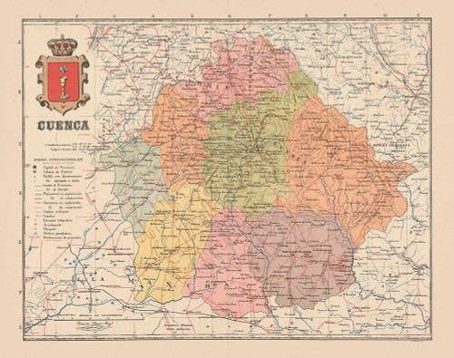 Cuenca Spain Europe - Martin 1911 Poster Print by Martin Martin # ITSP0149