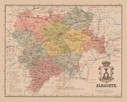 Albacete Spain Europe - Martin 1911 Poster Print by Martin Martin # ITSP0127