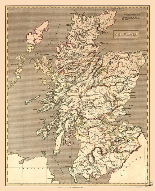 Scotland - Kirkwood 1817 Poster Print by Kirkwood Kirkwood # ITSC0075